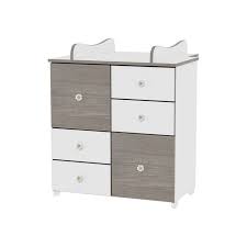 commode à langer blanc/caffé
