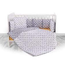 tour de lit ranforce gris