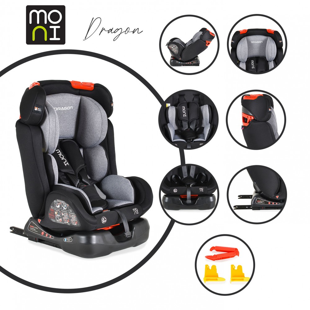 siège auto dragon isofix noir